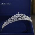 American Diamond 12.50Ct | Cz Glorious Handmade Floral Tiaras/Crown, 925 Sterling Silver Purity For Bride/Wedding/Party Wear