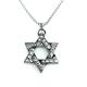 Extra Large Star Of David Necklace, Stainless Steel Magen Jewish Charm Pendant & Smooth Box Chain Gift For Men Hypo Allergenic