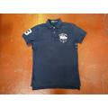 Polo Ralph Lauren Big Pony New York Blue Embroidered Polo Shirt Size M