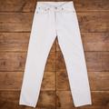 Vintage Levis 501 Jeans 32 X 36 Straight Leg White Denim Red Tab