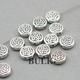 Bulk 40 Celtic Beads, Wholesale Coin Beads, Antique Silver 10mm Bd0088S