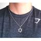 Star Of David Pendant, Stainless Steel Cable Chain Necklace, Spiritual Jewish Hebrew Men Women Jewellery Him Her Birthday Christmas Gift Box