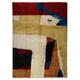 Abstract Modern Shaggy Rug, 100% Wool, Bohemian Decor Inspired Hand Knotted Tulu Carpet. Custom Options Available. Bt124