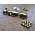 Pack Of 2 Small Brass Capsule Door Bolt Slide Bathroom Toilet Shed Door Lock Catch Latch