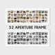 52 Aperture Photo Extra Large Frame | Holds Square Photos White