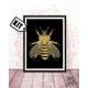 Bee Cross Stitch Kit - For Beginners Embroidery Designs Needlepoint Kits-Modern Decor-Bumblebee Cross Stitch Pattern-Bug-Best Gift-K-615