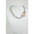 Vintage Givenchy Necklace, Silver Tone Chain Chunky Tone, Jewelry For Women, Gift Her