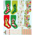Eob - Grinch Stocking Panel How The Stole Christmas