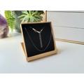 Cord Necklace , Black Cord Silver Plated Jewellery Making