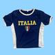 Italy Cropped Top Y2K Football Crop Italia Baby T Shirt