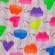 Barbie Comb Earrings - Decora Kei Mismatch Lightweight Mlp My Little Pony Rainbow Colourful Kidcore Rave Jewellery Handmade UK