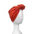 Turban For Women - Burnt Orange Head Wrap, Front Knot Turban Hat Women, Alopecia Hair Turban, Cotton Adult Chemo