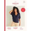 Sirdar V-Neck Short Sleeved Cardigan in Country Classic 4 Ply | Leaflet 10242