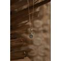 14K Gold - Filled Labradorite Charm Necklace | The Antique Labradorite Gold Necklace, Jewelry