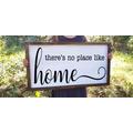 There's No Place Like Home Frame Farmhouse Wood Sign