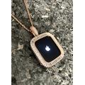 Apple Watch Pendant Rose Gold Necklace Wear On Watch /Neck Lab Diamond Bling Necklace Pendants Necklaces