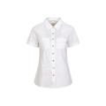 Mountain Warehouse Womens/Ladies Coconut Short-Sleeved Shirt (White) Cotton - Size 6 UK