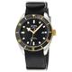 Gevril Mens Yorkville Swiss Automatic Sellita SW200 Black Dial IP Yellow Gold Watch - One Size