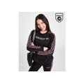 adidas Originals Girls' Leopard Infill Crew Sweatshirt Junior - Black, Black