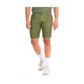 La Martina Mens Bermuda shorts with straight cut hem TMB004-TL121 - Green Linen - Size 30 (Waist)