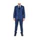TruClothing Mens Classic Blue Double Breasted 2-Piece Suit Wool - Size 42 (Chest)