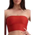 Moontide Womens Manhattan Soft Cup Bikini Top Brick - Red Polyamide - Size Small