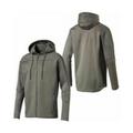 Puma Evo Net Long Sleeve Zip Up Grey Mens Hooded Track Jacket 575042 39 Cotton - Size Small