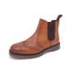 Frank James Warkton Leather Tan Mens Cushioned Brogue Chelsea Boots - Size UK 4