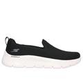 Skechers Women's GO WALK Flex - Ocean Sunset Slip-On Shoes | Size 5.0 Wide | Black/White | Textile/Synthetic | Vegan | Machine Washable