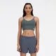 New Balance Women's NB Harmony Light Support Sports Bra in Dark Grey Poly Knit, size Medium