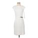 Jennifer Lopez Casual Dress - Sheath: White Dresses - New - Women's Size 2