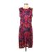 Erdem Casual Dress - Midi: Purple Print Dresses - Women's Size 10