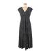 Jones Wear Dress Casual Dress - Midi: Black Polka Dots Dresses - Women's Size 8