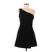 French Connection Casual Dress - Party Open Neckline Sleeveless: Black Solid Dresses - Women's Size 6