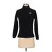 The North Face Fleece Jacket: Short Black Print Jackets & Outerwear - Women's Size X-Small