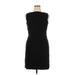Kenneth Cole REACTION Cocktail Dress - Mini Crew Neck Sleeveless: Black Solid Dresses - Women's Size 14
