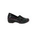 Easy Street Flats: Loafers Wedge Casual Black Shoes - Women's Size 9 1/2 - Round Toe