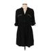 Zara Casual Dress - Shirtdress: Black Dresses - Women's Size X-Small