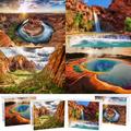 4 Pack Puzzles for Adults 1000 Pieces National Parks Puzzles Zion & Yellowstone & Grand Canyon Colorado, Landscape Yellowstone Puzzles, Nature Jigsaw Puzzles for Adults 1000 Pieces and Up
