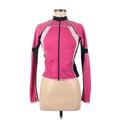 Nike Track Jacket: Short Pink Print Jackets & Outerwear - Women's Size Medium