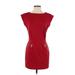 MICHAEL Michael Kors Casual Dress - Party Crew Neck Short sleeves: Burgundy Print Dresses - Women's Size 2 Petite