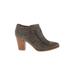 Franco Sarto Ankle Boots: Gray Solid Shoes - Women's Size 9 - Almond Toe