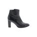 Clarks Ankle Boots: Black Print Shoes - Women's Size 10 - Round Toe