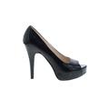 Chinese Laundry Heels: Slip On Stiletto Minimalist Black Solid Shoes - Women's Size 8 - Round Toe