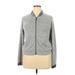 Juicy Couture Jacket: Short Gray Print Jackets & Outerwear - Women's Size X-Large