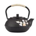 Enamel teapot,Whistling Kettle, teapot Creativity Tea Kettle Teapot Exquisite Plum Painted Series Cast Iron Kettle Boiling Water Set with Strainer Kettle Tea Pot Tea Pot (800ml)