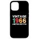 Hülle für iPhone 15 Pro Vintage 1966 58. Geburtstag Geschenke 58 Jahre alt für Männer Frauen