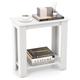 2-Tier End Table Sofa Bedside Table Nightstand Side Table with Storage Shelf