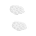 TOPBATHY 2 Pcs Ceramic Snail Plate White Dishes Ceramic Baking Dish Ceramic Plate White Serving Dishes Dinnerware Escargot Snail Tray Snails Baking Plate Round Ceramics Frying Pan