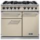 Falcon F1000DXDFCR/CM F1000 Deluxe Dual Fuel Range Cooker - CREAM